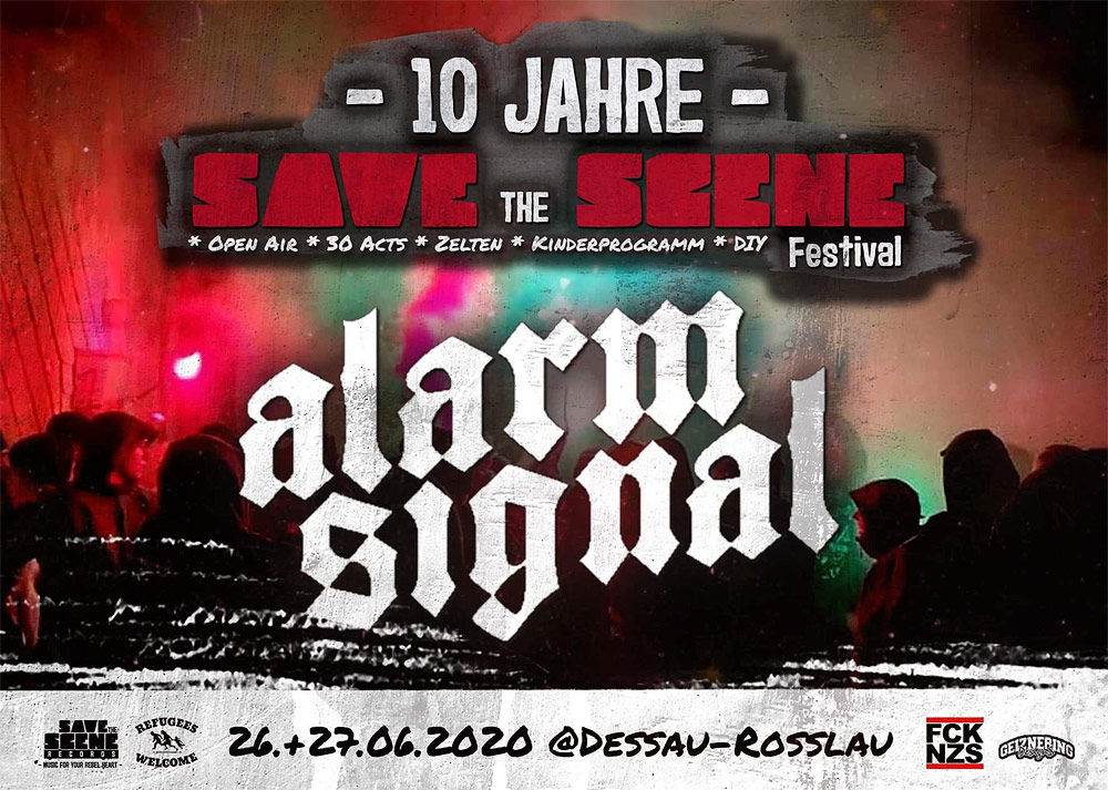 Alarmsignal beim 10 Jahre Save the Scene Festival