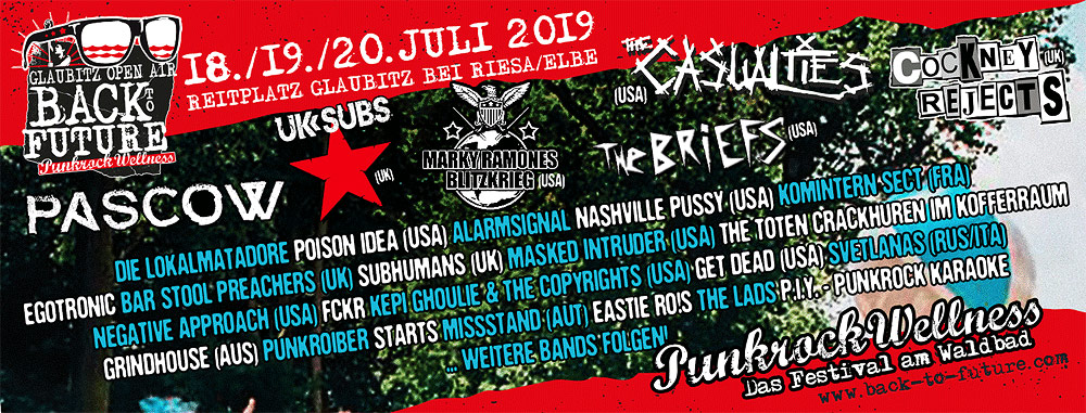 Back To Future verlost Wochenendtickets für das Glaubitz Open Air 2019