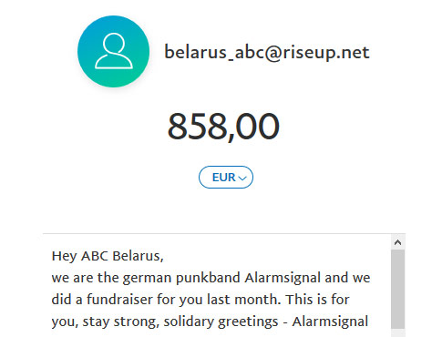 ABC Belarus Spende