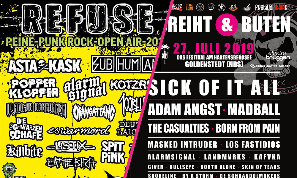 Refuse Open-Air und Afdreiht un Buten auch ohne Alarmsignal