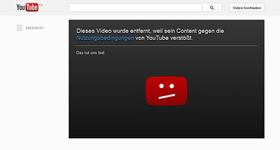 YouTube sperrt Video zu "Gefressen werden"