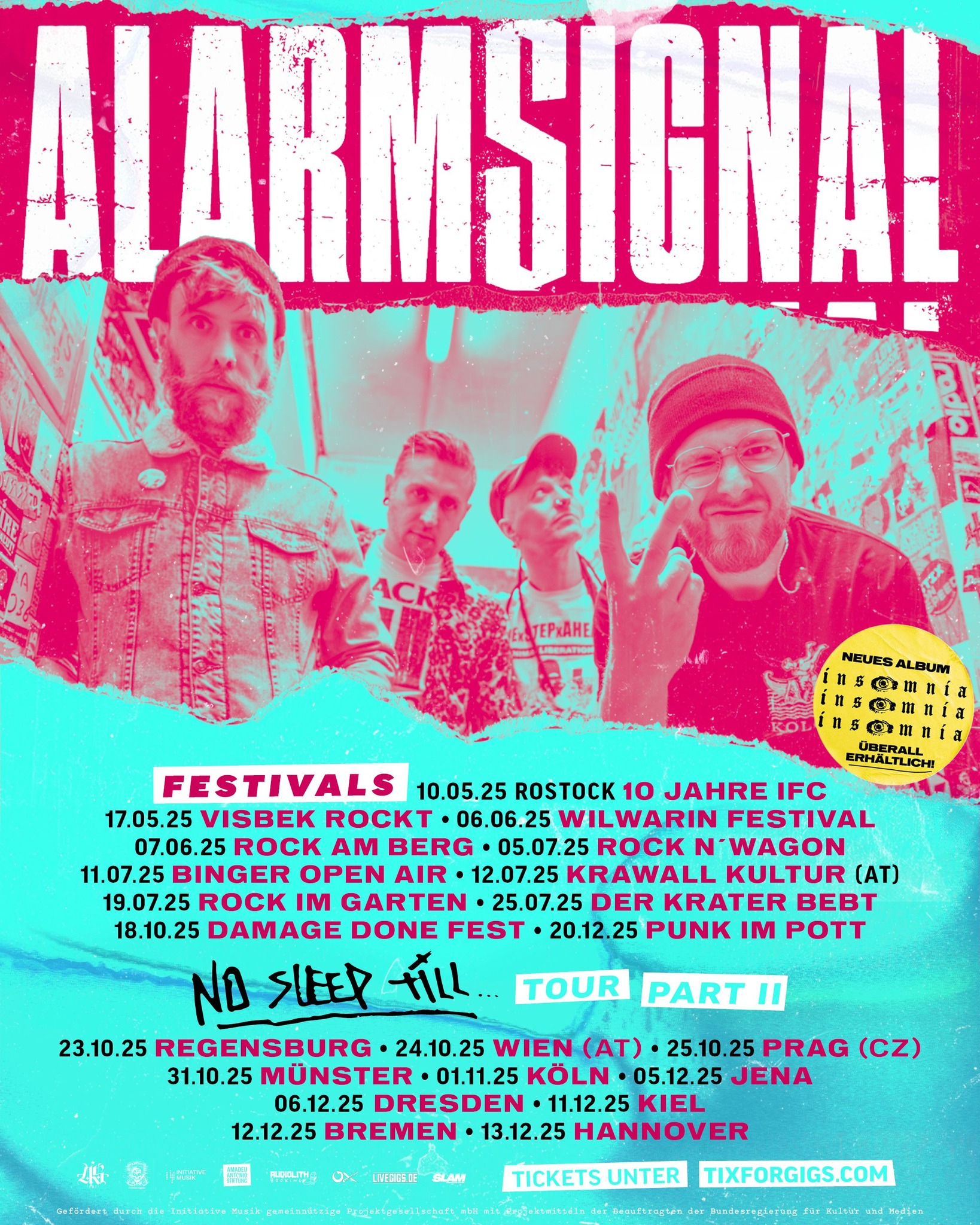 Flyer zur Tour Festivals 2025