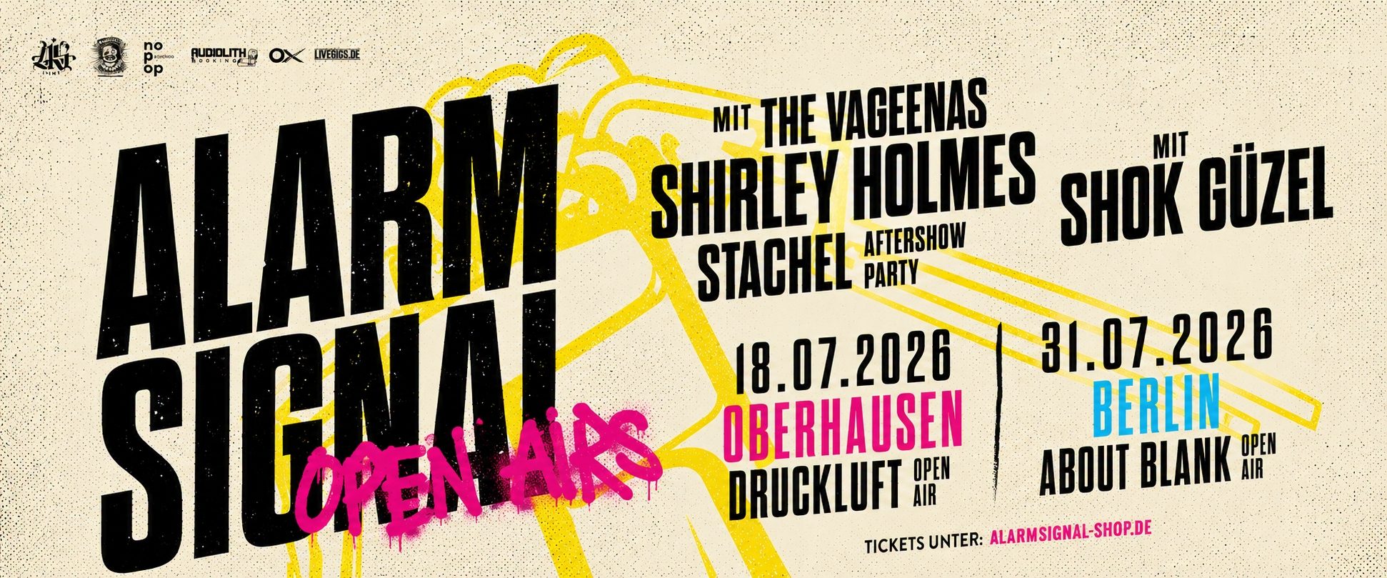 Flyer zur Tour Open Airs