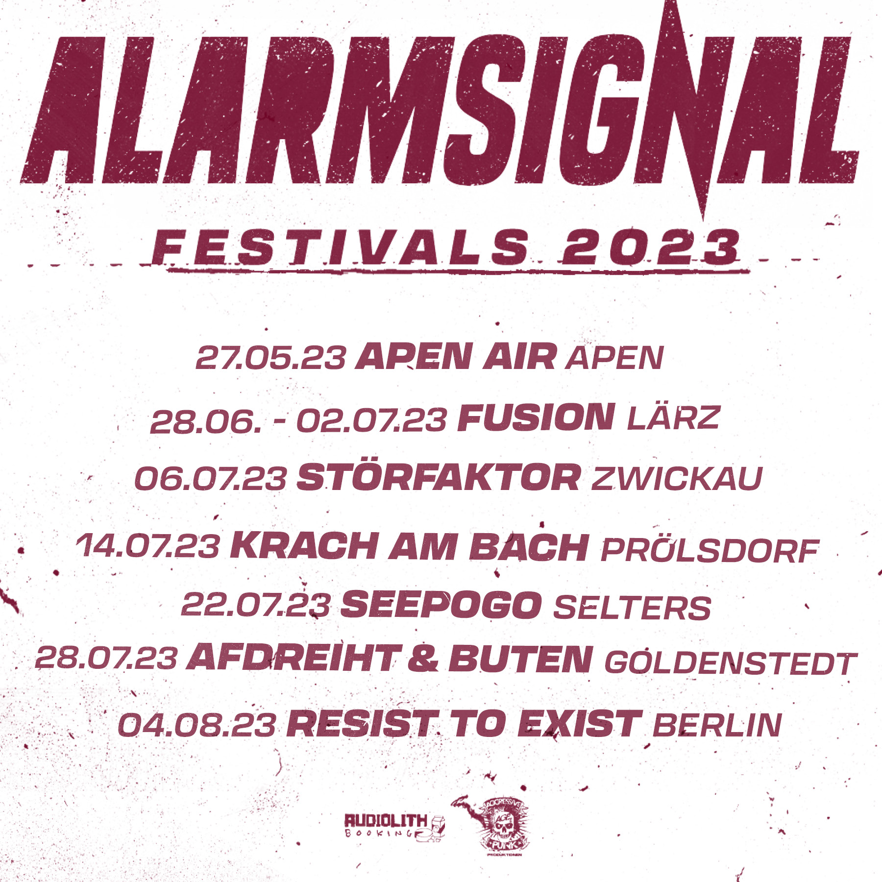 Flyer zur Tour Festivals 2023